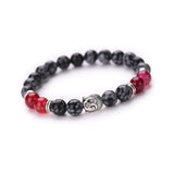 Women Men Bracelet Buddha Elastic Beaded Bracelet Chain Charm Bracelets Jewelry