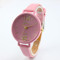 Geneva Women Faux Leather Analog Quartz Wrist Watch