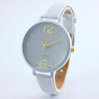 Geneva Women Faux Leather Analog Quartz Wrist Watch