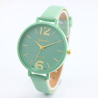 Geneva Women Faux Leather Analog Quartz Wrist Watch