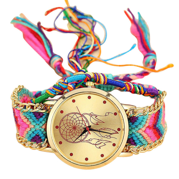 vansvar Handmade Ladies Vintage Quartz Watch Dreamcatcher  Friendship Watches