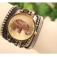 Velvet Diamond Bracelet Watch Ladies Watches High Elephant Pattern