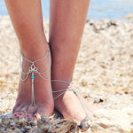 Women Beach Barefoot Sandal Foot Tassel Jewelry Anklet Chain