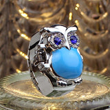 New Hot Creative Fashion Retro Owl Finger Watch Clamshell Ring Watch