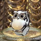 New Hot Creative Fashion Retro Owl Finger Watch Clamshell Ring Watch