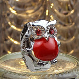 New Hot Creative Fashion Retro Owl Finger Watch Clamshell Ring Watch