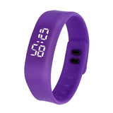 LED Sports Running Watch Date Rubber Bracelet Digital Wrist Watch