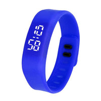 LED Sports Running Watch Date Rubber Bracelet Digital Wrist Watch
