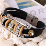 New Fashion Jewelry Rhinestone Crystal Handmade Metal Beaded Bracelets BK