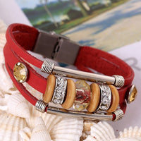 New Fashion Jewelry Rhinestone Crystal Handmade Metal Beaded Bracelets BK