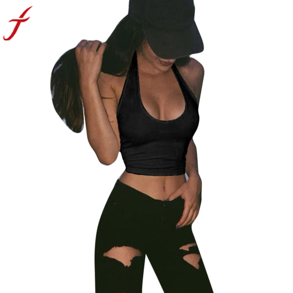 Sexy Womens Casual Slim Sleeveless Tank Cami Vest Crop Top Fitness White Black Vest