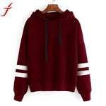 High Quality Fashion Shirt Womens Long Sleeve Hoodie Jumper Hooded O-Neck Pullover Tops Casual short T shirt for Ladies