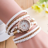 New Fashion Wrap Around Bracelet Watch Synthetic Leather Chain Watch