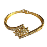 Women Bangle Crystal Cuff Elegant Bracelet Jewelry Gift