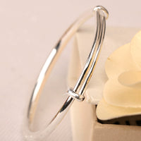 New Fashion Adjustable Bracelet Jewelry Silver Womens Charm Bangle Bracelet Gift