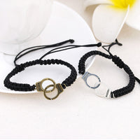 New Fashion Women Bracelet Punk Braided Handcuffs Gift Fine Jewelry