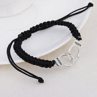 New Fashion Women Bracelet Punk Braided Handcuffs Gift Fine Jewelry