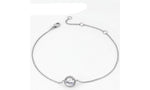 Round Micro Mosaic Cubic Zirconia Rose Gold Color Bracelet Jewelry