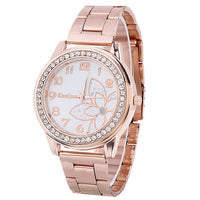 2018 Hot sale Luxury Diamond women Watch Stainless Steel Sport Quartz Wrist Hour Dial Watch relogio feminino Watches Silver gold
