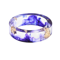 Hot Sale 8 Colors Gold Foil Paper Inside Resin Ring For Women And Men Jewelry Colorful High Quality Handmade Ring