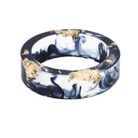 Hot Sale 8 Colors Gold Foil Paper Inside Resin Ring For Women And Men Jewelry Colorful High Quality Handmade Ring