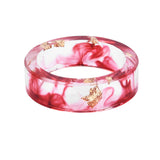 Hot Sale 8 Colors Gold Foil Paper Inside Resin Ring For Women And Men Jewelry Colorful High Quality Handmade Ring