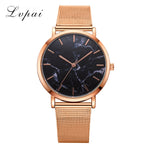 Lvpai Dropshiping Fashion Rose Gold Mesh Band Creative Marble Wrist Watch  Casual Women Watches Brand Quartz Gift Relogio