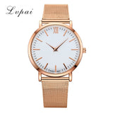 Lvpai Dropshiping Fashion Rose Gold Mesh Band Creative Marble Wrist Watch  Casual Women Watches Brand Quartz Gift Relogio