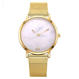 Lvpai Dropshiping Fashion Rose Gold Mesh Band Creative Marble Wrist Watch  Casual Women Watches Brand Quartz Gift Relogio