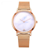 Lvpai Dropshiping Fashion Rose Gold Mesh Band Creative Marble Wrist Watch  Casual Women Watches Brand Quartz Gift Relogio