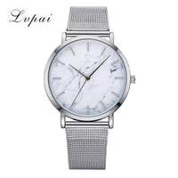 Lvpai Dropshiping Fashion Rose Gold Mesh Band Creative Marble Wrist Watch  Casual Women Watches Brand Quartz Gift Relogio