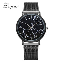 Lvpai Dropshiping Fashion Rose Gold Mesh Band Creative Marble Wrist Watch  Casual Women Watches Brand Quartz Gift Relogio