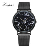 Lvpai Dropshiping Fashion Rose Gold Mesh Band Creative Marble Wrist Watch  Casual Women Watches Brand Quartz Gift Relogio