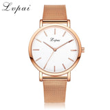 Lvpai Dropshiping Fashion Rose Gold Mesh Band Creative Marble Wrist Watch  Casual Women Watches Brand Quartz Gift Relogio