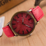 Top luxury Solid Color Men Watches fashion Jeans Leather MEIBO Quartz Wristwatch Ladies Female Watch 2018 relogio feminino