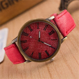 Top luxury Solid Color Men Watches fashion Jeans Leather MEIBO Quartz Wristwatch Ladies Female Watch 2018 relogio feminino