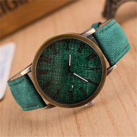 Top luxury Solid Color Men Watches fashion Jeans Leather MEIBO Quartz Wristwatch Ladies Female Watch 2018 relogio feminino